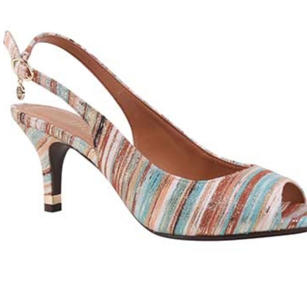 J. Reneé Open Toe Sling Pump